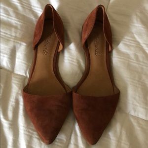 Suede Madewell pointed flats